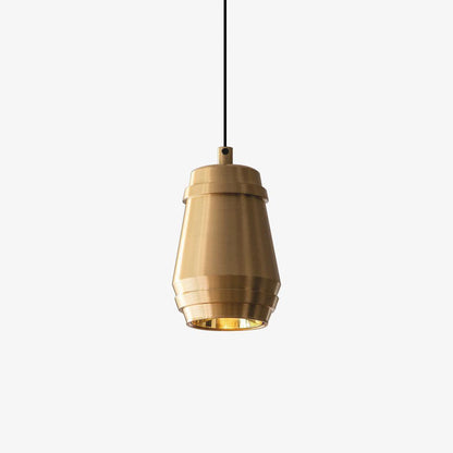 Cask Pendant Light ? 3.9″ x H 5.9″ / Dia 10cm x H 15cm / Brushed Brass Pendant light