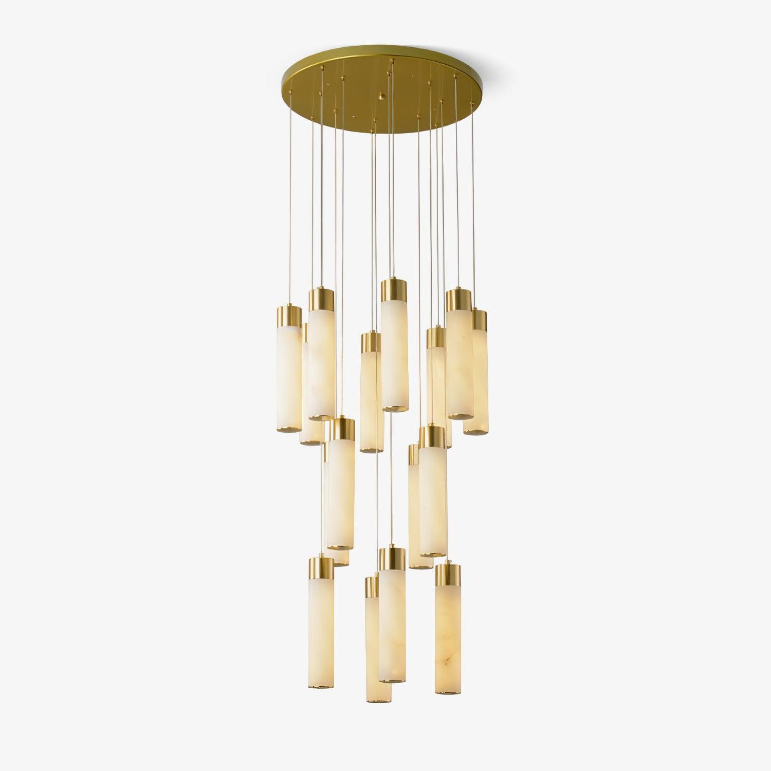 Celestial Alabaster Cascade Chandelier Chandelier