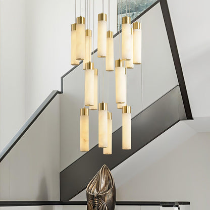 Celestial Alabaster Cascade Chandelier Chandelier
