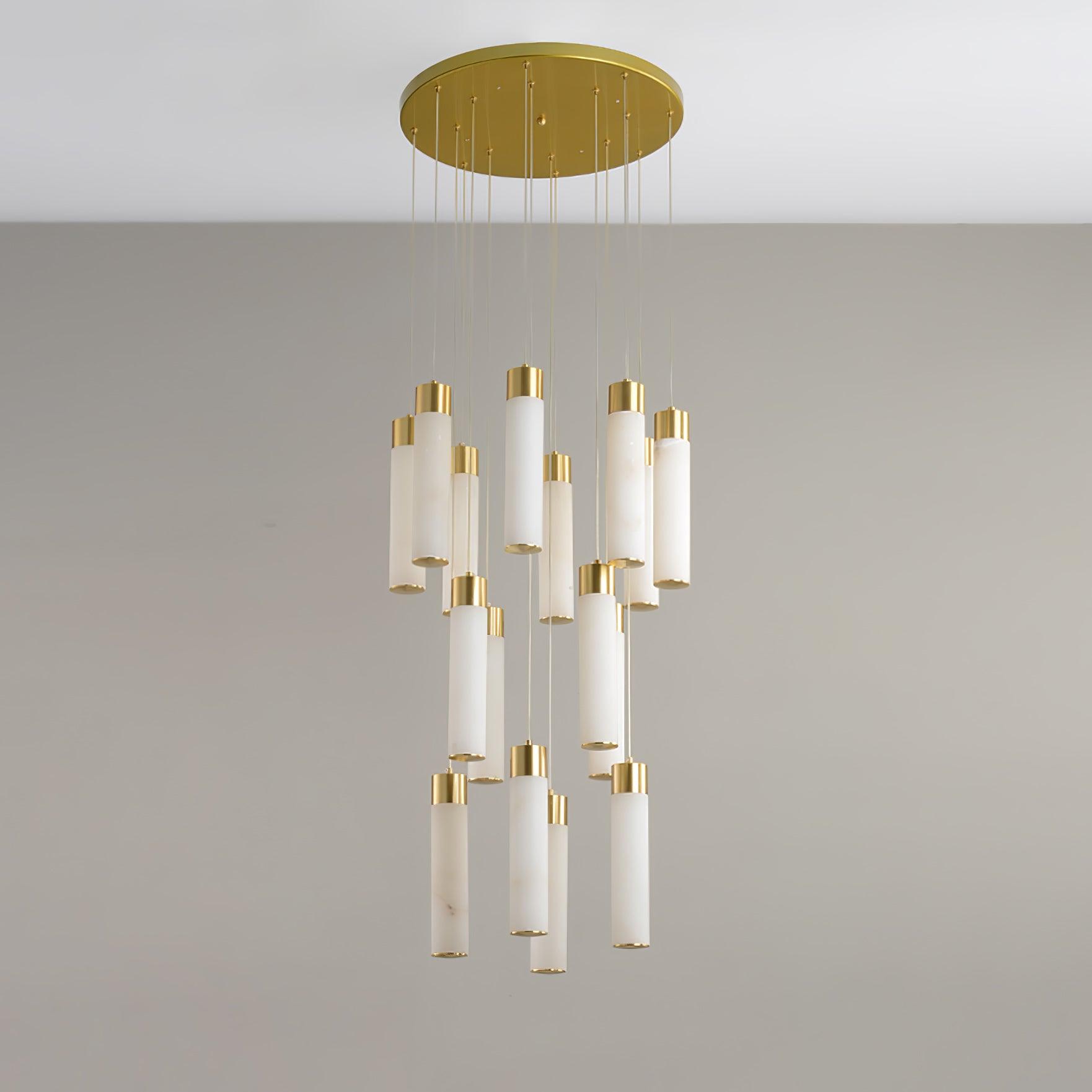 Celestial Alabaster Cascade Chandelier Chandelier