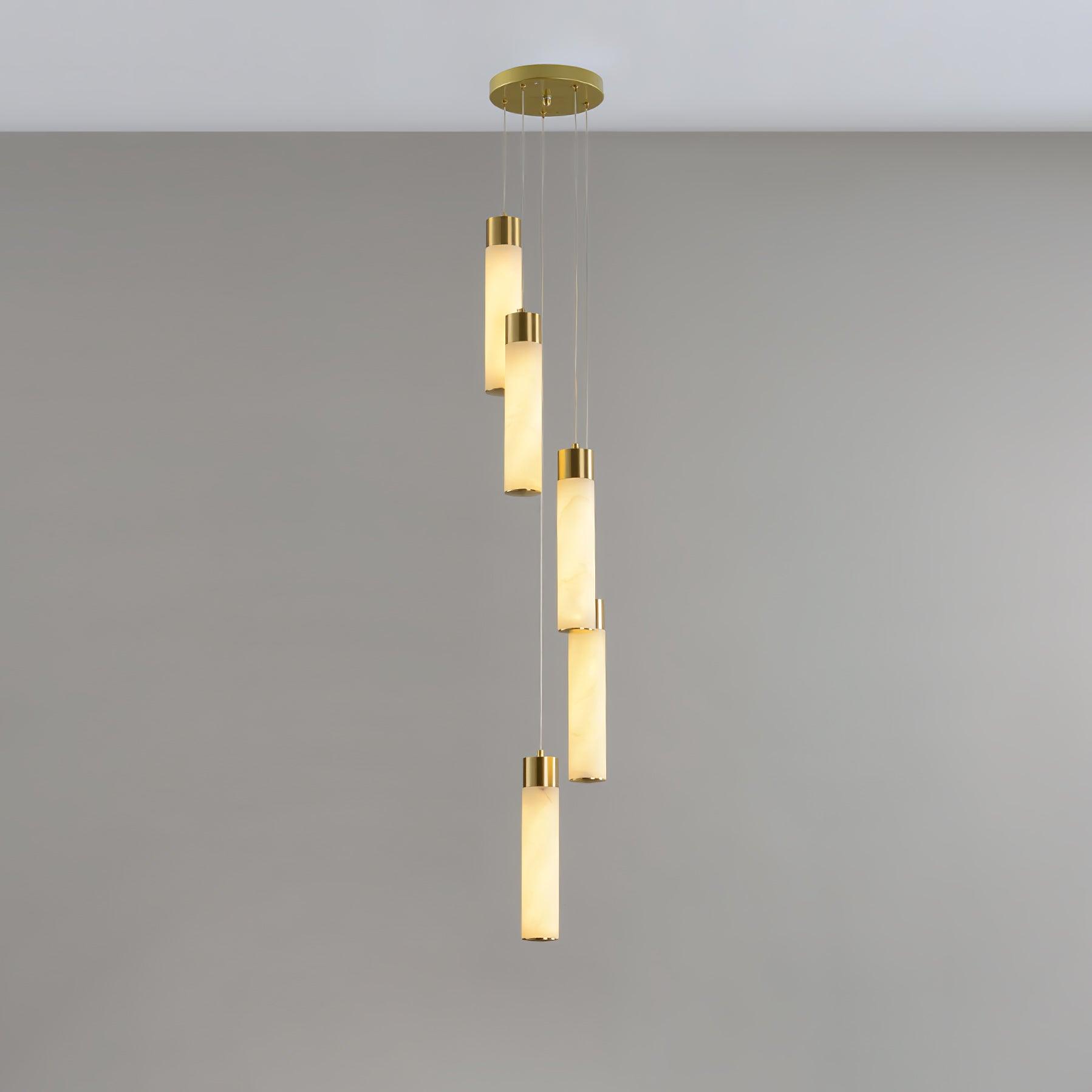 Celestial Alabaster Cascade Chandelier Chandelier