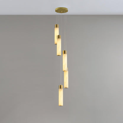 Celestial Alabaster Cascade Chandelier Chandelier