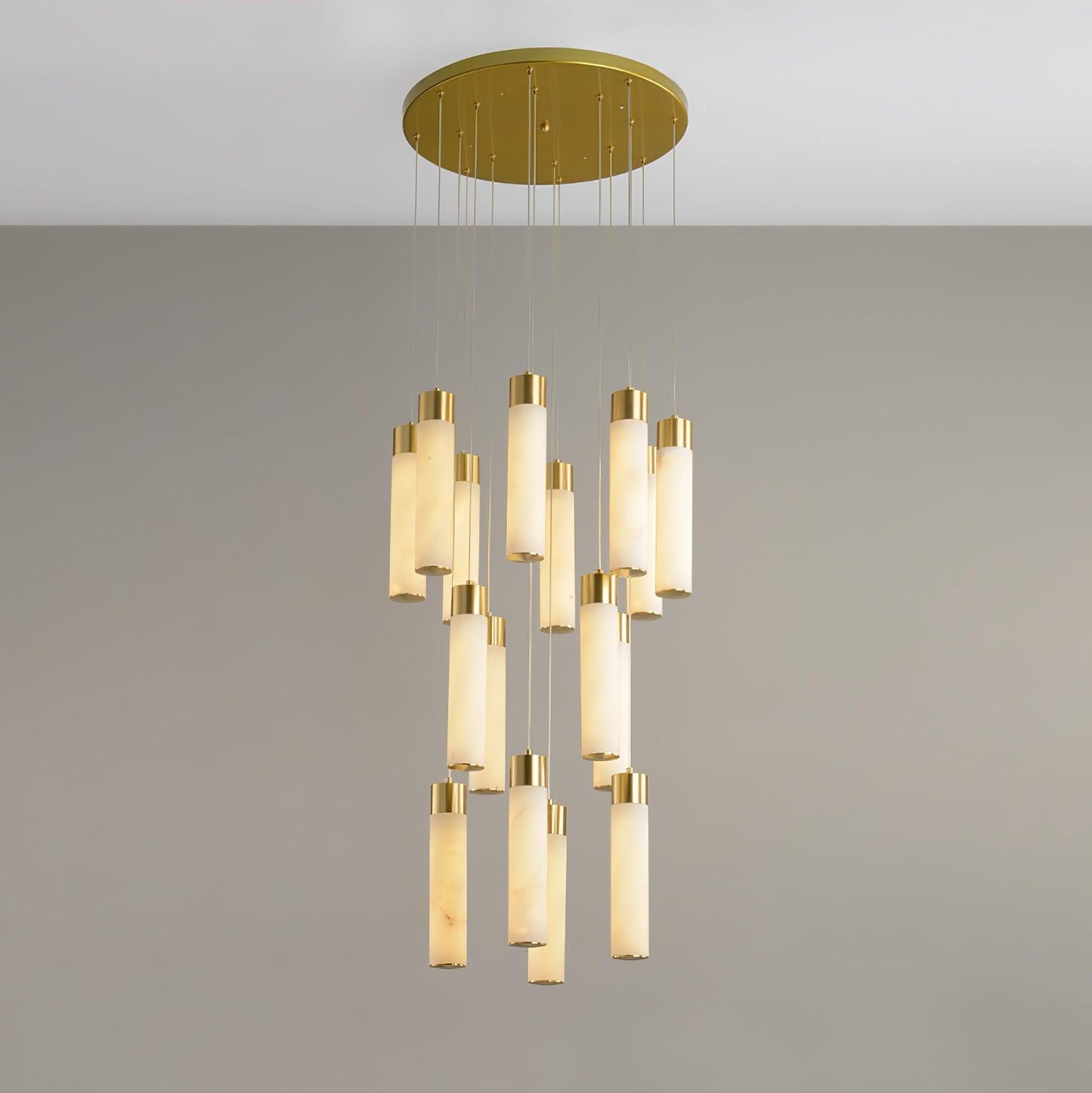 Celestial Alabaster Cascade Chandelier Chandelier