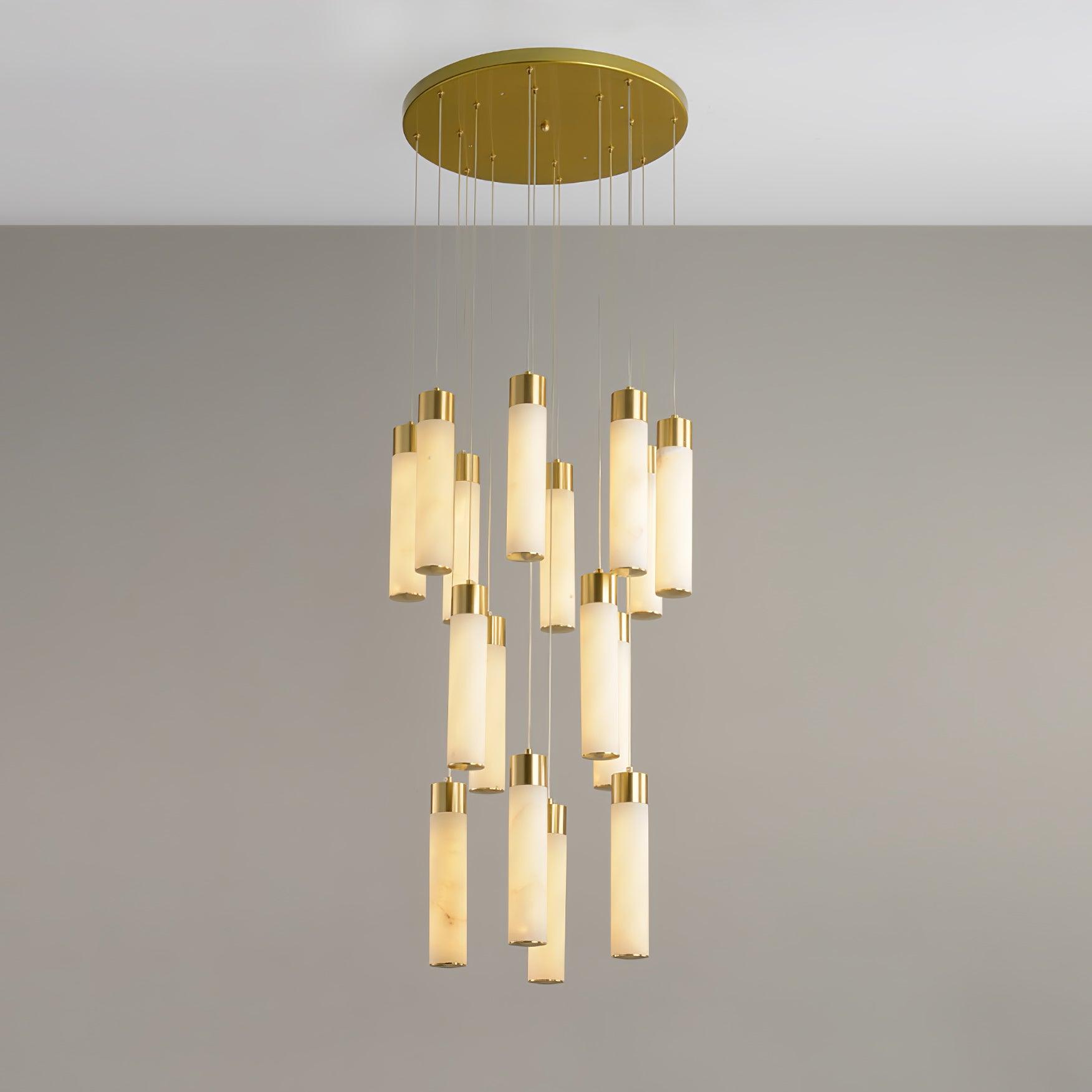 Celestial Alabaster Cascade Chandelier Chandelier