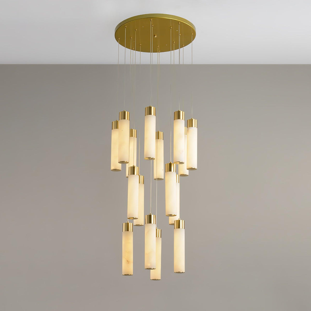 Celestial Alabaster Cascade Chandelier Chandelier