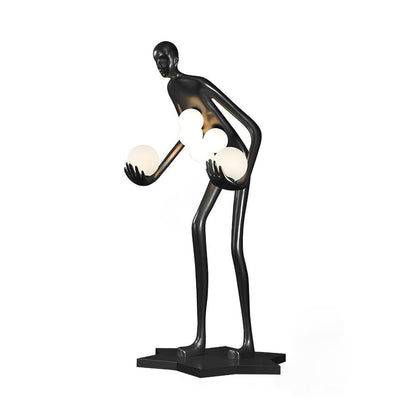 Celestial Guardian Sculpture Floor Lamp Dia 47.2″ x H 82.6″ / Black & White / US Plug Floor lamp