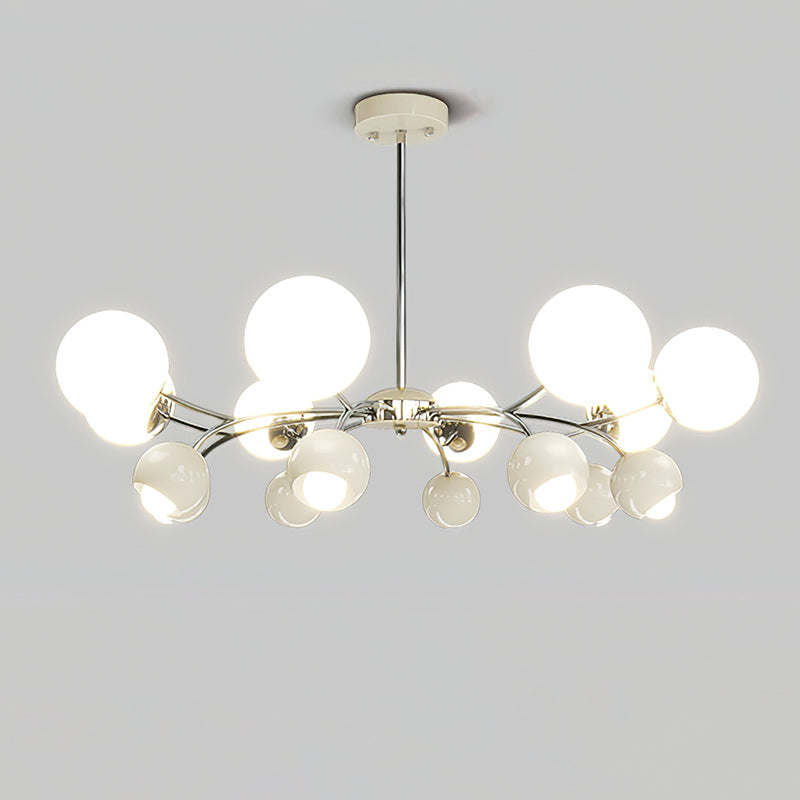 Celestial Spheres Chandelier 8 + 8Heads Dia 35.4″ x H 19.7″ / Dia 90cm x H 50cm / Cream Chandelier