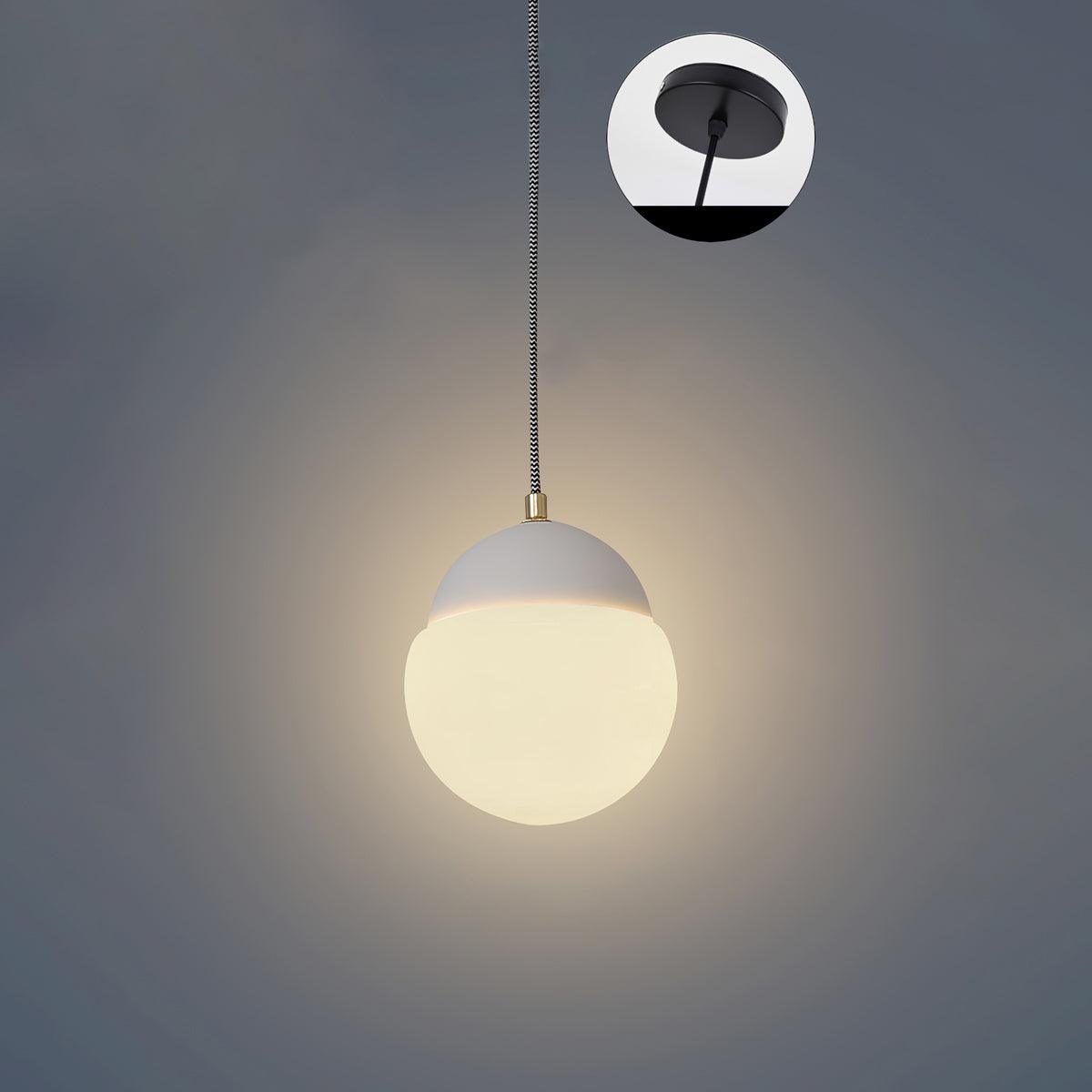 Cement Eclipse Pendant Lamp Dia 5.5″ x H 6.1″ / Dia 14cm x H 15.5cm / Sand white Pendant light