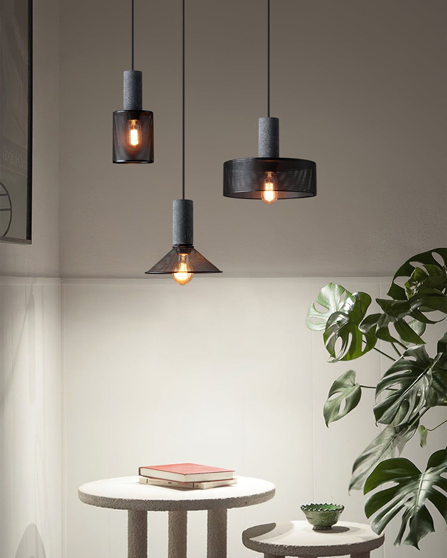 Cement Mesh Pendant Light pendant Lamp