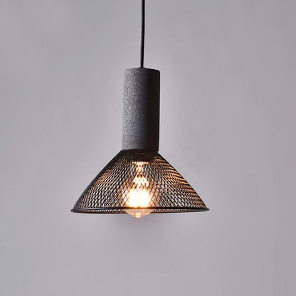 Cement Mesh Pendant Light Model E Dia 8.3″ x H 8.7″ pendant Lamp