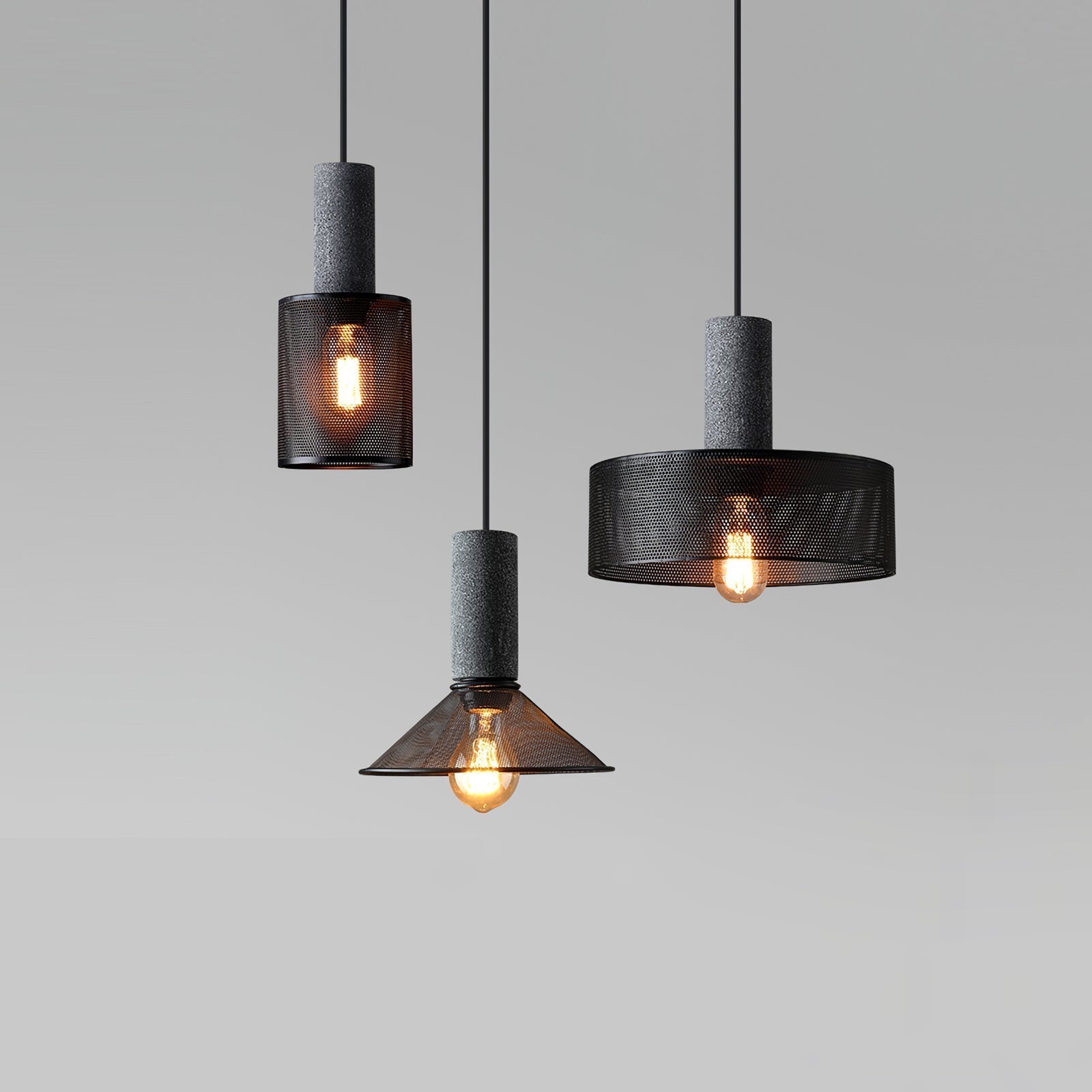 Cement Mesh Pendant Light pendant Lamp