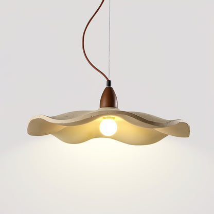 Cement Wave Pendant Light Dia 16.5″ x H 5.9″ / Cement Grey pendant Lamp