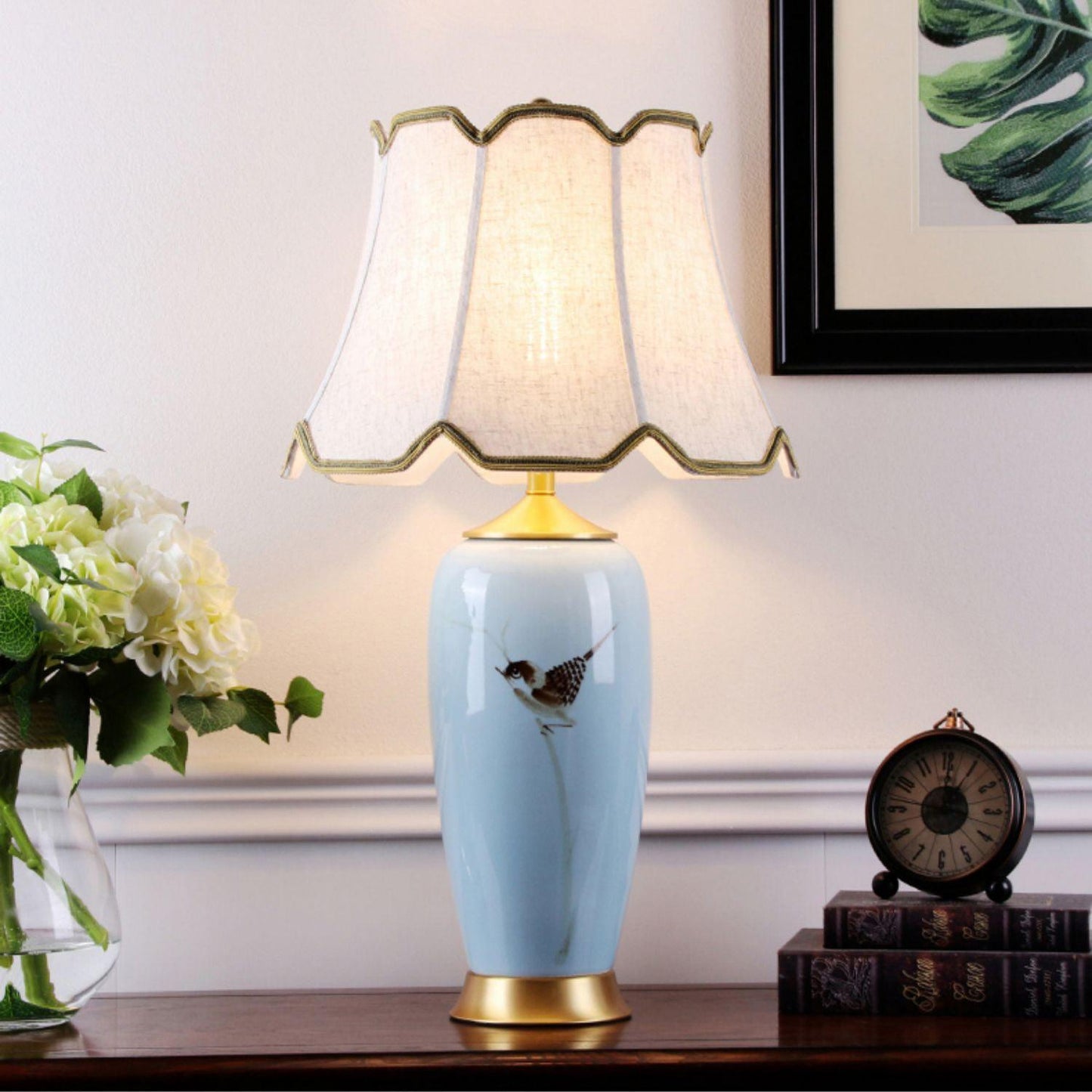 Ceramic Oval Desk Lamp Table lamp