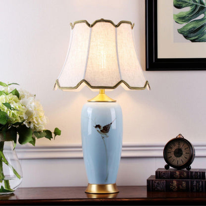 Ceramic Oval Desk Lamp Table lamp