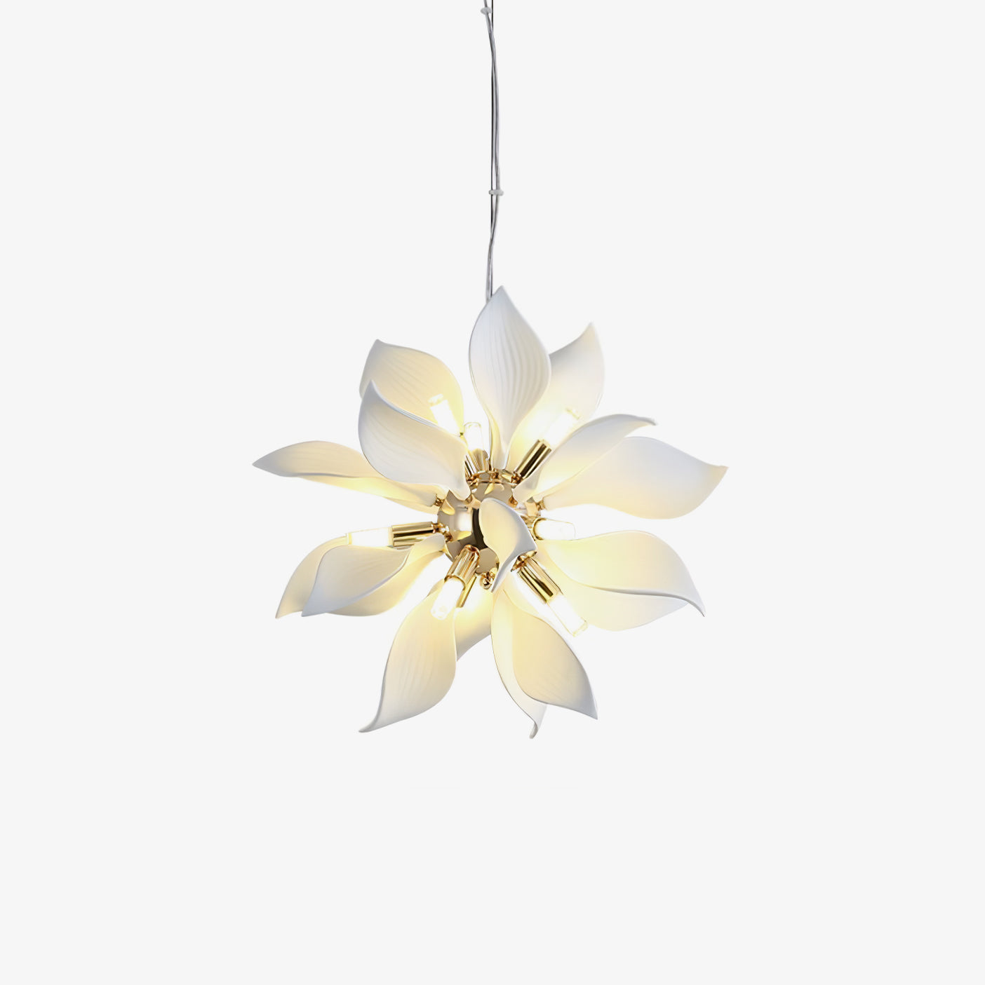 Ceramic Petals Blooming Chandelier Chandelier