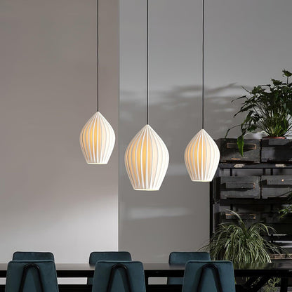 Ceramic Ribbed Pendant light Pendant light