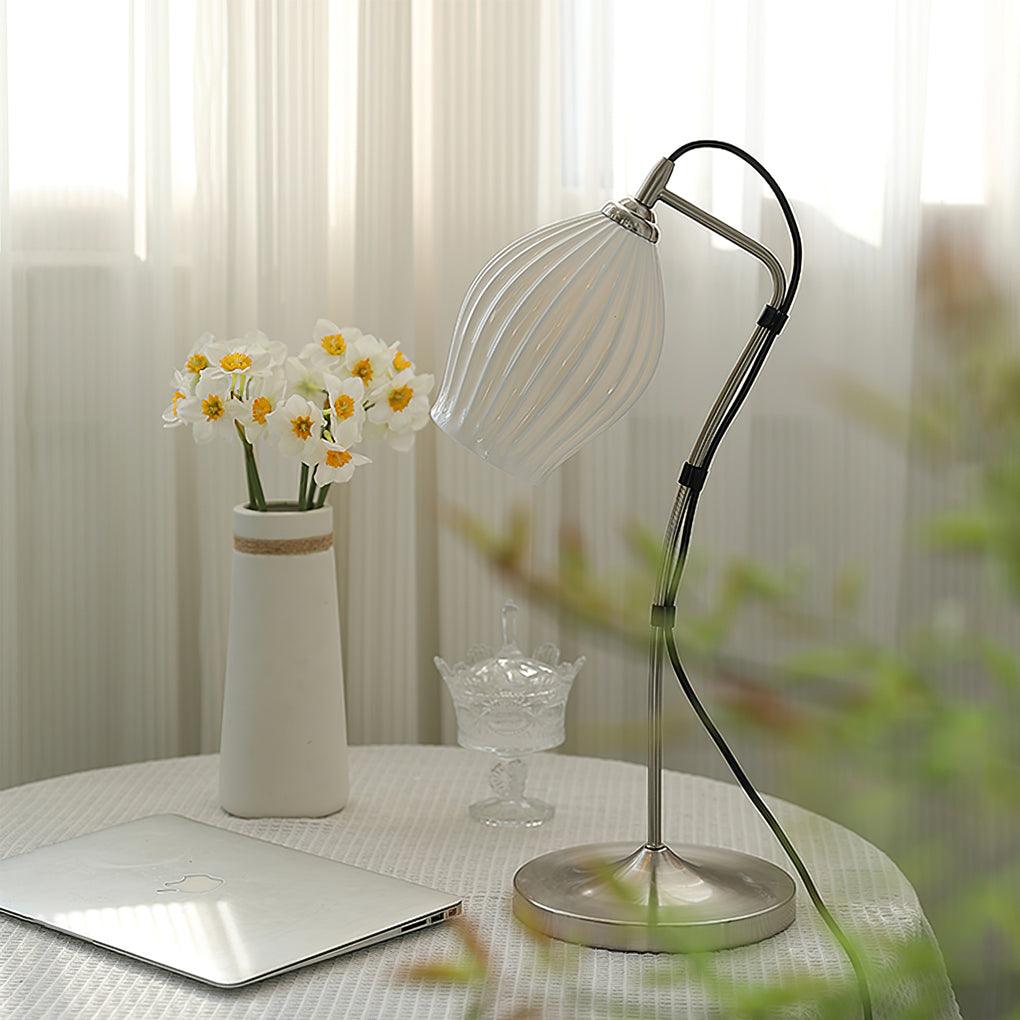 Ceramic Ribbed Table Lamp Table lamp