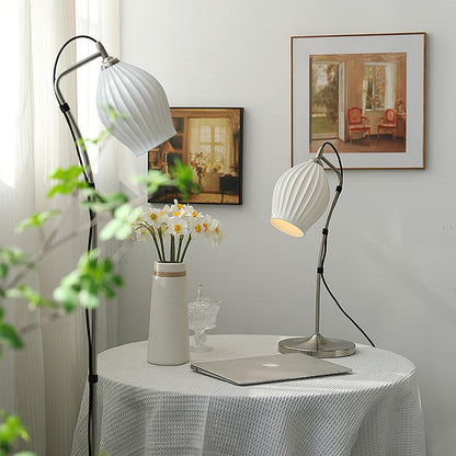 Ceramic Ribbed Table Lamp Table lamp