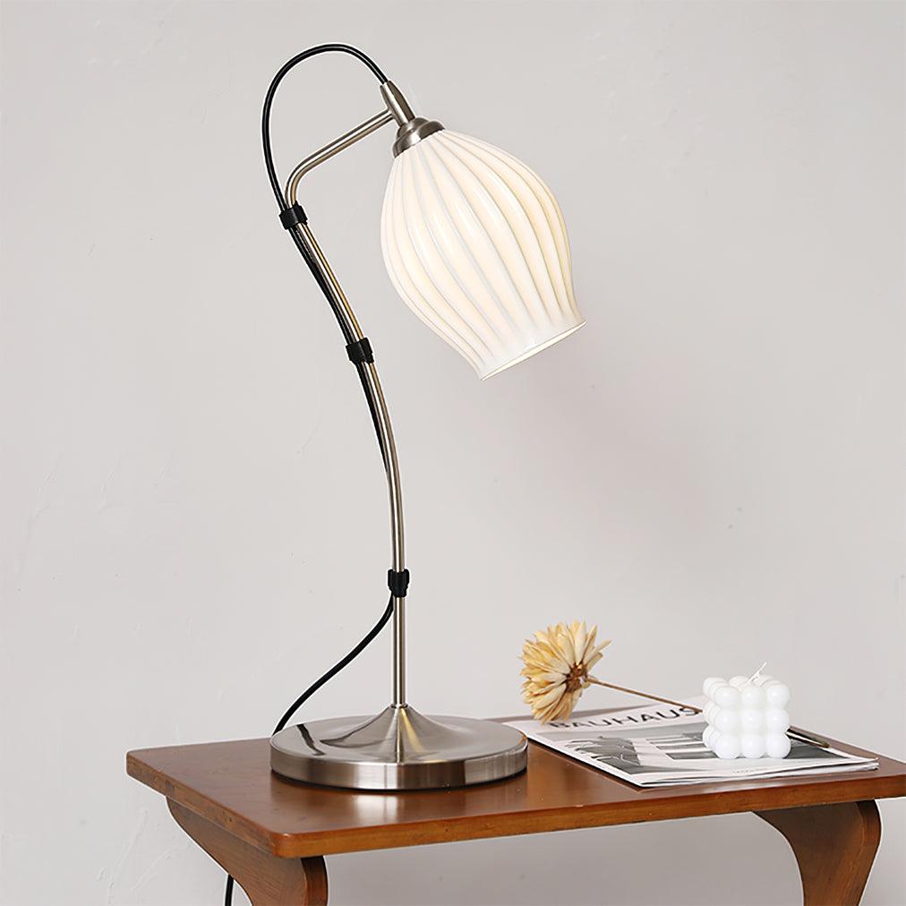 Ceramic Ribbed Table Lamp Table lamp