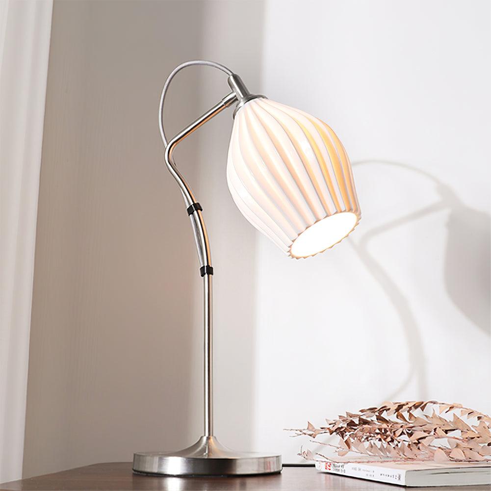 Ceramic Ribbed Table Lamp Table lamp