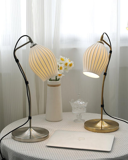 Ceramic Ribbed Table Lamp Table lamp