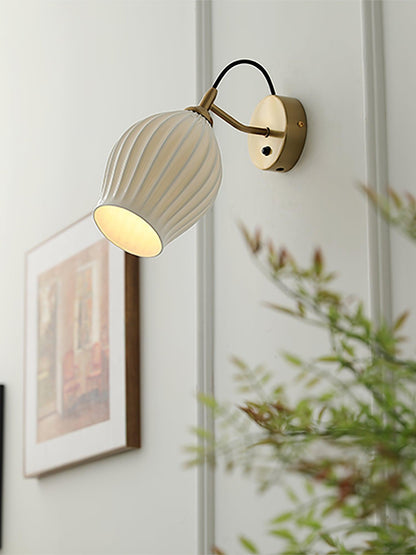 Ceramic Ribbed Wall light Wall lamp
