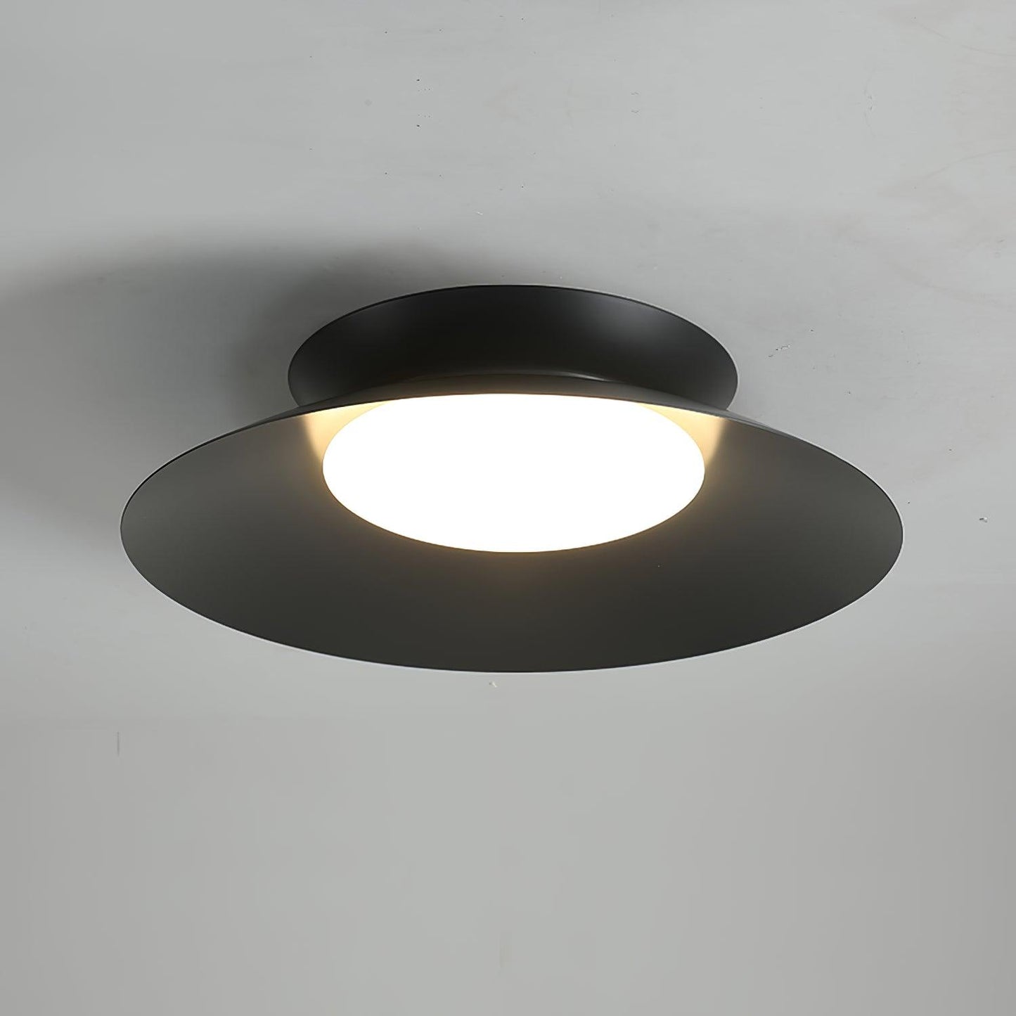 Cetra Ceiling Light ? 19.7″ x H 5.1″ / Dia 50cm x H 13cm / Black / Warm Light Ceiling lamp