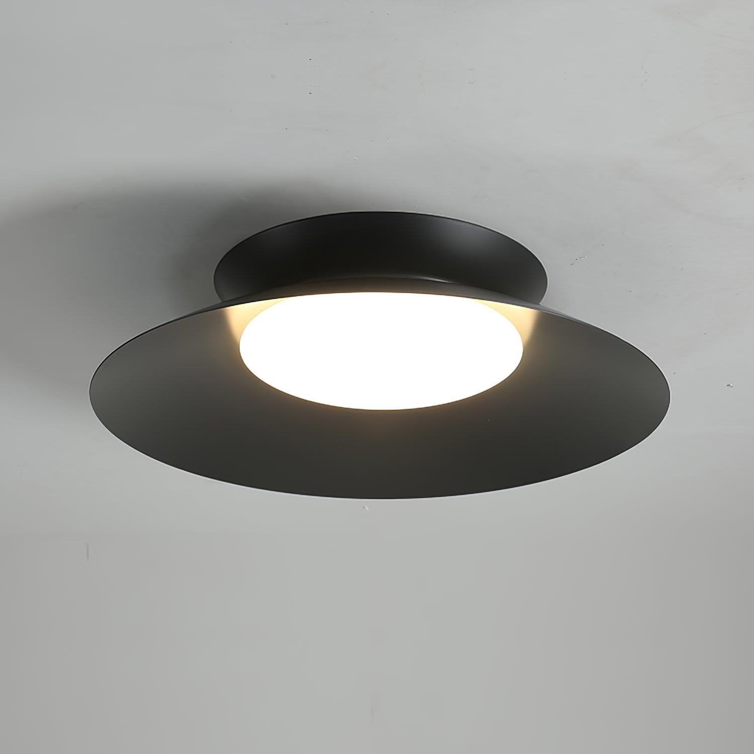 Cetra Ceiling Light ? 19.7″ x H 5.1″ / Dia 50cm x H 13cm / Black / Warm Light Ceiling lamp