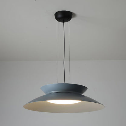 Cetra Pendant Light Dia 19.7″ x H 5.1″ / Dia 50cm x H 13cm / Grey blue / Warm Light Pendant light