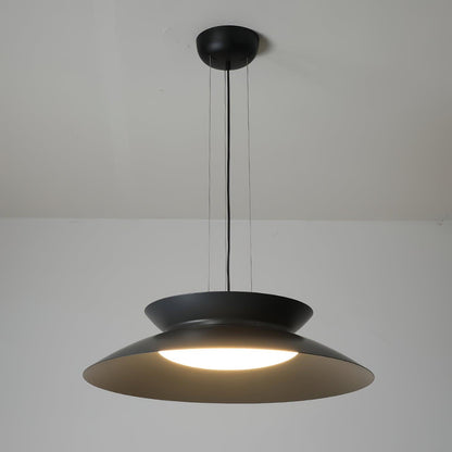 Cetra Pendant Light Dia 19.7″ x H 5.1″ / Dia 50cm x H 13cm / Dark gray / Warm Light Pendant light