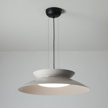 Cetra Pendant Light Dia 19.7″ x H 5.1″ / Dia 50cm x H 13cm / White gray / Warm Light Pendant light