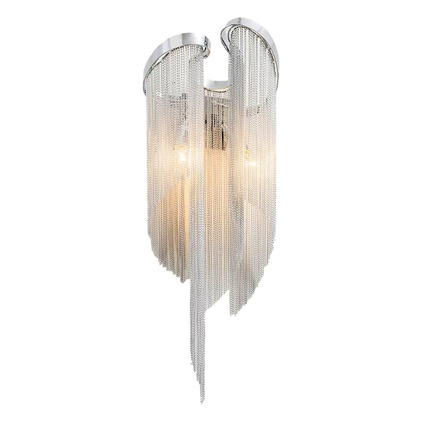 Chain Tassel Wall Lamp Dia 9.1″ x H 23.6″ / Dia 23cm x H 60cm / Silver Wall lamp