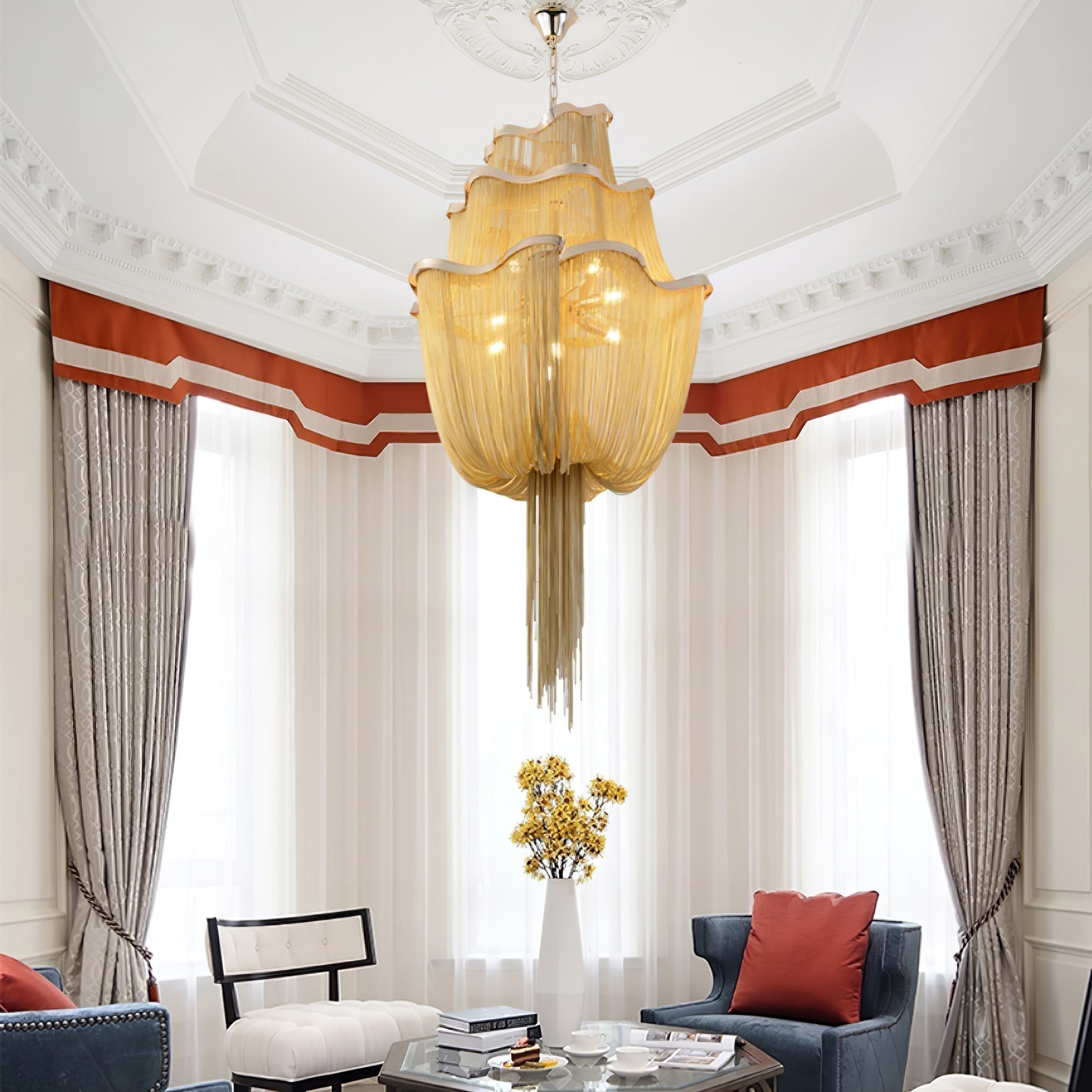 Chains Shimmering Chandelier Chandelier