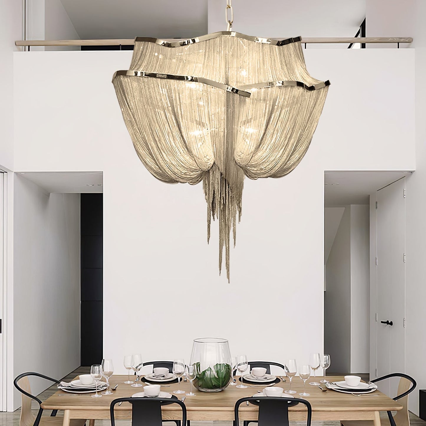Chains Shimmering Chandelier Chandelier