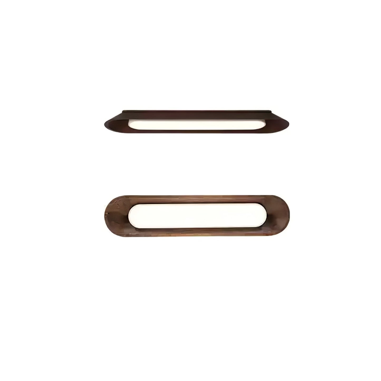 Channel Ceiling Lamp L 61’’ x W 13.8’’ x H 5.5’’ / Walnut Color / Warm Light Ceiling lamp