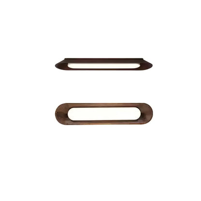 Channel Ceiling Lamp L 61’’ x W 13.8’’ x H 5.5’’ / Walnut Color / Warm Light Ceiling lamp