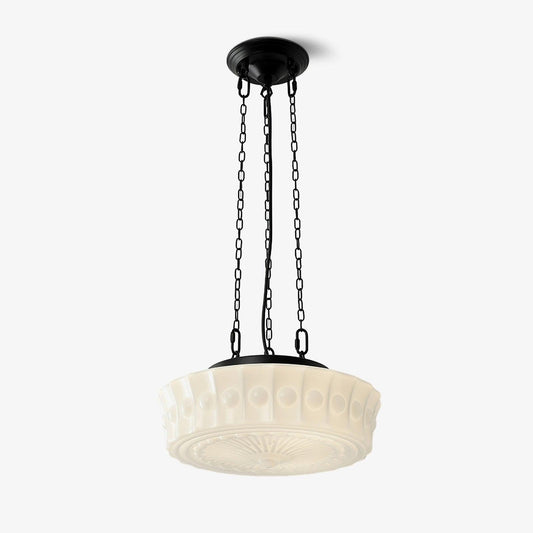 Charles Edwards Pendant Lamp ? 14.2″ x H 7.1″ / Dia 36cm x H 18cm (E27 Bulb: 3 Pieces) / Black & White Pendant light