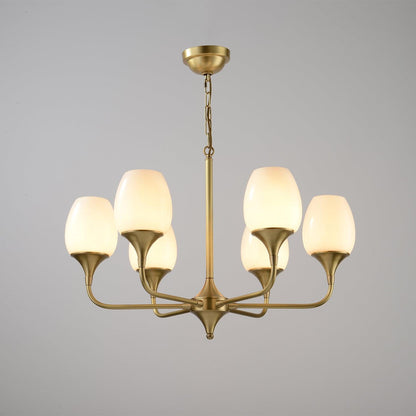 Charlie Chandelier 6 heads ? 29.9″ x H 21.7″ / Dia 76cm x H 55cm / Brass Chandelier
