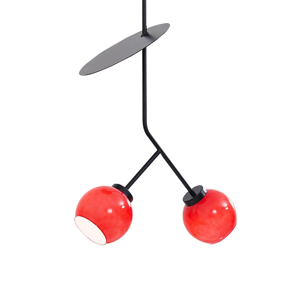 Cherry Pendant Light Φ 19.7″ x H 19.7″ / Dia 50cm x H 50cm / Black/Red Pendant light
