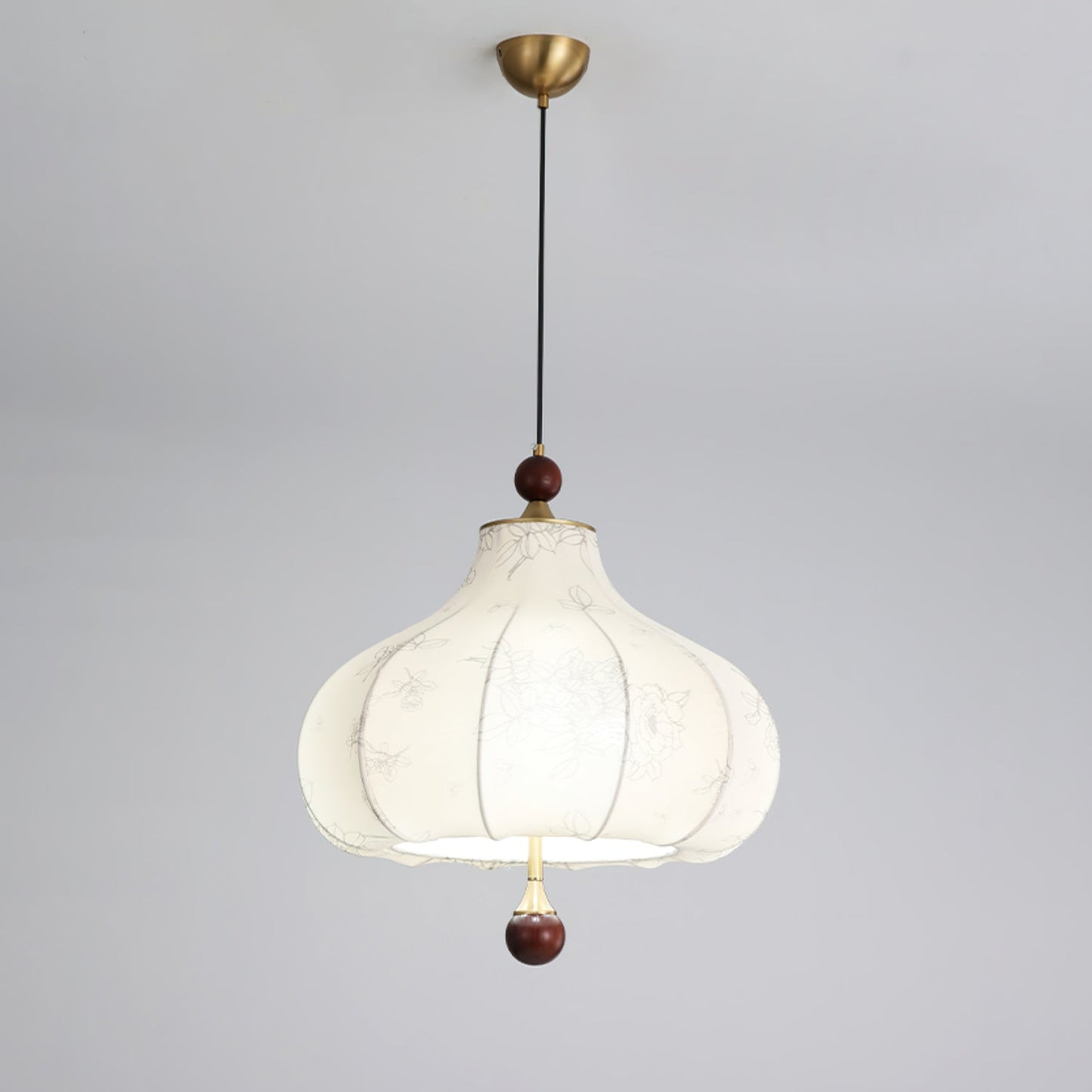 Chestnut Bloom Pendant Lamp Dia 23.6″ x H 26″ / Gold & White Pendant light
