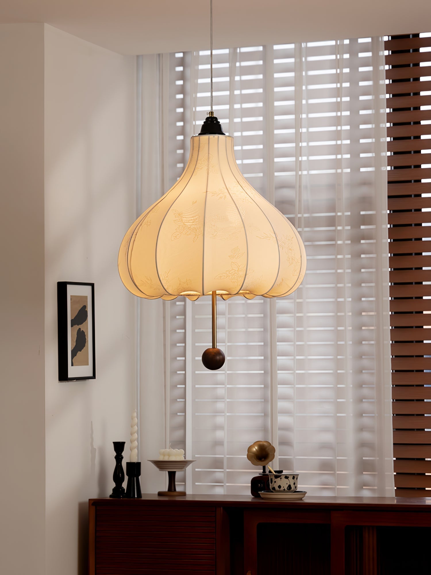 Chestnut Fabric Pendant Light Pendant light