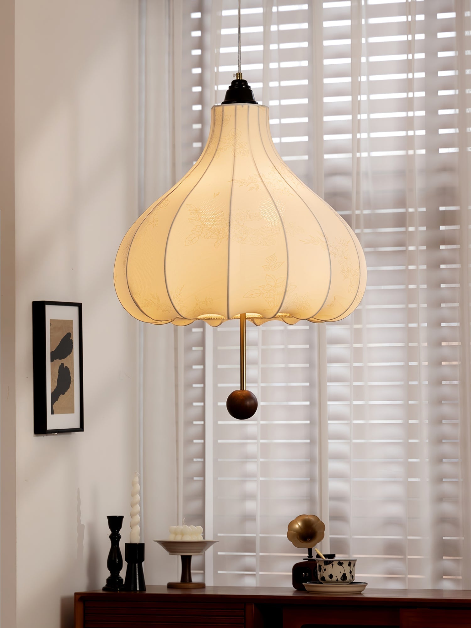 Chestnut Fabric Pendant Light Pendant light