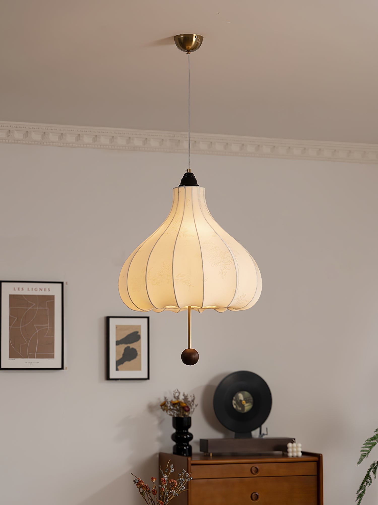Chestnut Fabric Pendant Light Pendant light
