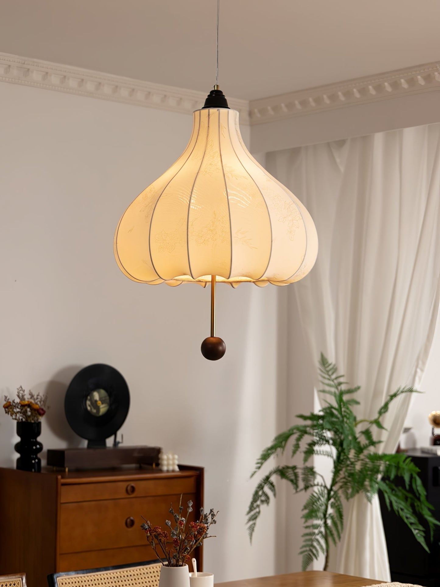 Chestnut Fabric Pendant Light Pendant light