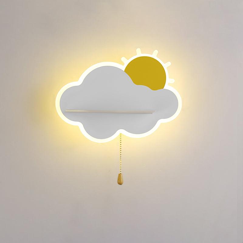 Child Cloud Wall Lamp ? 10.4″ x H 5.9″ / Dia 26.5cm x H 15cm / White / Warm Light Wall lamp