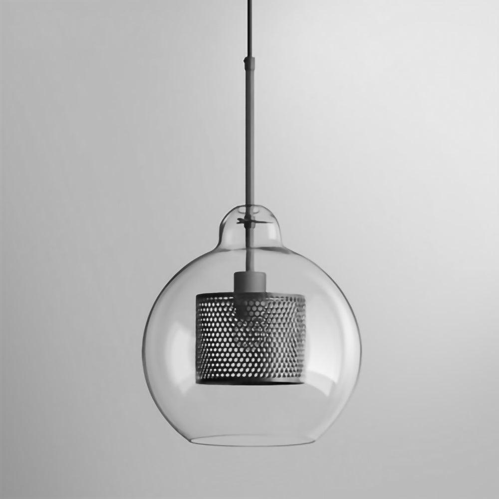 Chiswick Glass Pendant Light Pear ? 9.8″ x H 11″ / Dia 25cm x H 28cm / Silver / Clear Pendant light