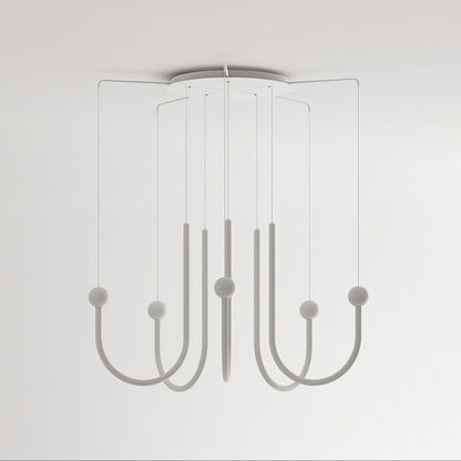 Chord Point Pendant Light Dia 40.9″ x H 35.4″ / Dia 104cm x H 90cm / White / Warm Light Pendant light