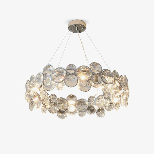 Chrome Round Crystal Chandelier Pendant light