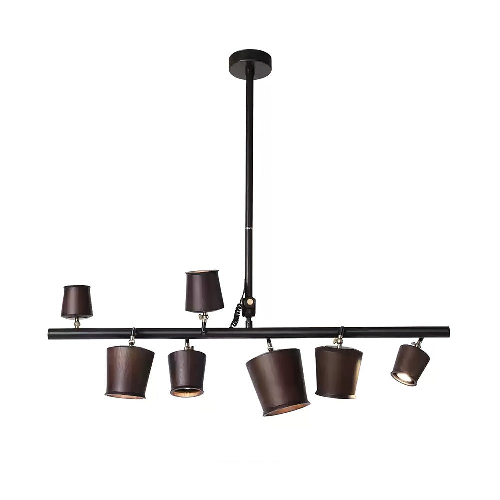 Chunhua Chandelier 6 heads L 43.3 x H 39.4’’ / Walnut Color / Model A Chandelier