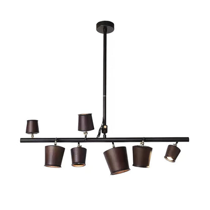 Chunhua Chandelier 6 heads L 43.3 x H 39.4’’ / Walnut Color / Model A Chandelier